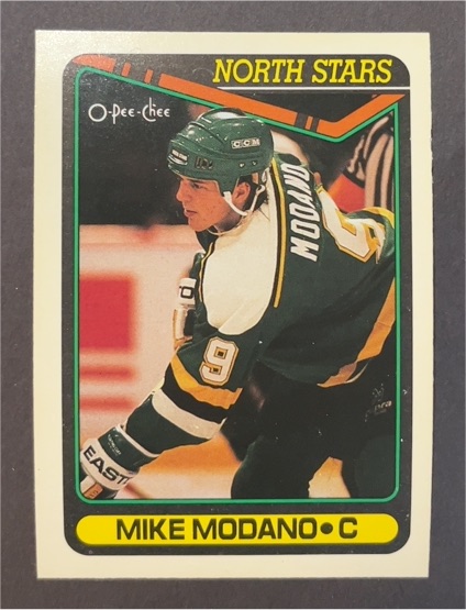 1990-91 O-Pee-Chee #348 Mike Modano — front