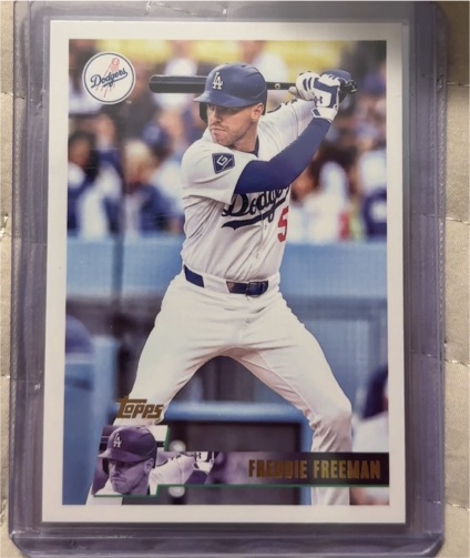 2025 Topps Archives #185 Freddie Freeman Los Angeles Dodgers — front