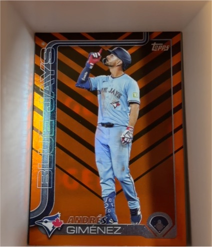 2025 Topps Update Holiday Foil #US75 Andrés Giménez — front