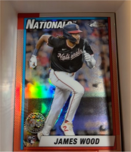 2025 Topps Chrome 1990 Topps #90CB-15 James Wood — front