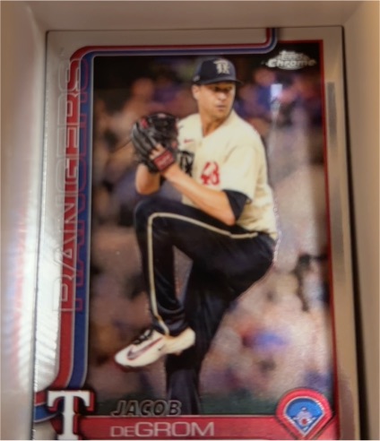 2025 Topps Chrome #214 Jacob deGrom — front