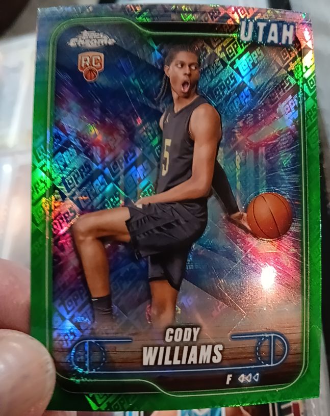 2024-25 Topps Chrome #160 Cody Williams — front