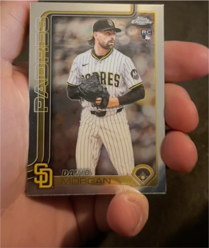 2025 Topps Chrome Update #US348 David Morgan — front