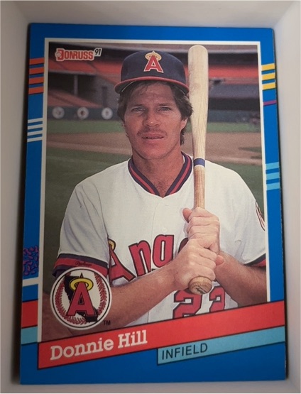 1991 Donruss #376 Donnie Hill — front
