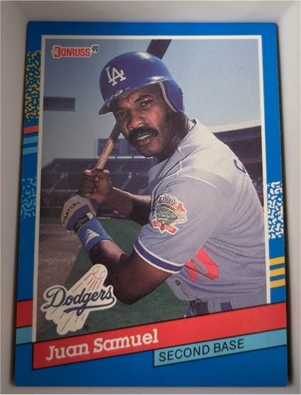 1991 Donruss #62 Juan Samuel — front