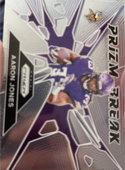 2024 Panini Prizm #6 Aaron Jones Prizm Break — front