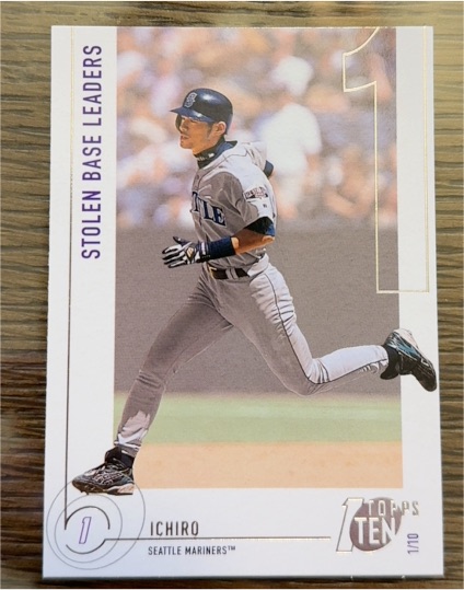 2002 Topps Ten #1 Ichiro Suzuki — front