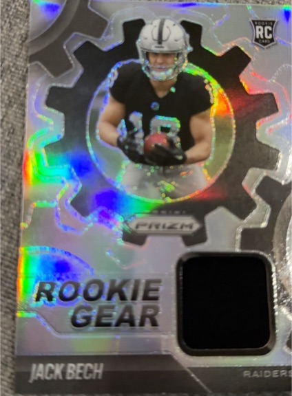 2025 Panini Prizm Rookie Gear #RGR-JB Jack Bech — front