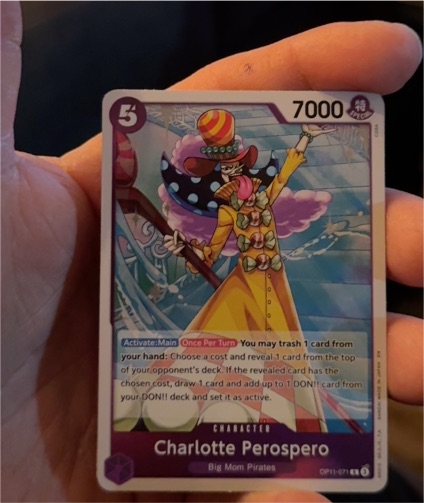One Piece A Fist of Divine Speed OP11-071 Charlotte Perospero — front
