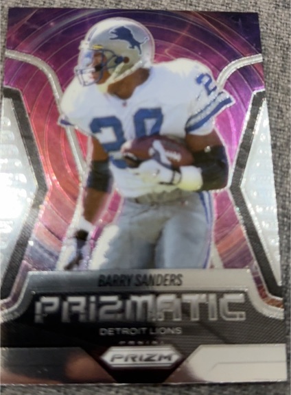 2025 Panini Prizm Football #19 Barry Sanders Prizmatic Insert — front