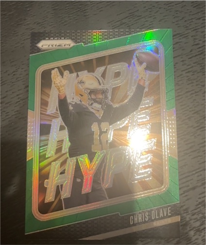 2024 Panini Prizm #4 Chris Olave Hype Green Prizm — front