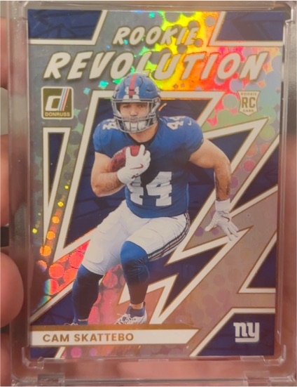 2025 Panini Donruss #14 Cam Skattebo Rookie Revolution — front