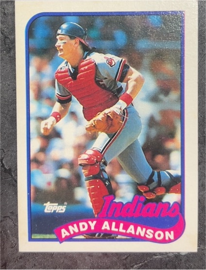 1989 Topps #283 Andy Allanson Cleveland Indians — front