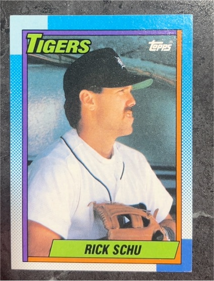 1990 Topps #498 Rick Schu — front