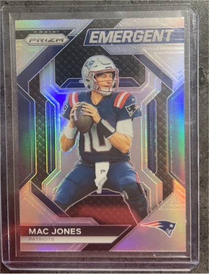 2023 Panini Prizm #H-1 Mac Jones Emergent New England Patriots — front