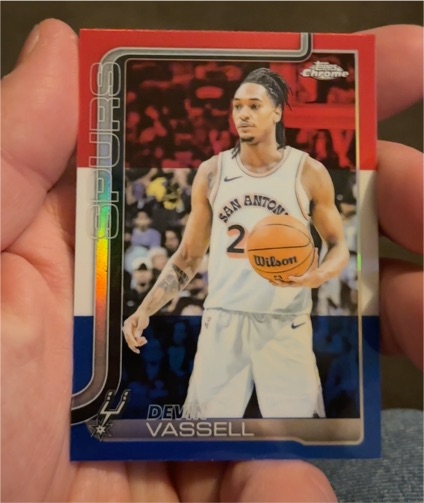 2025-26 Topps Chrome #202 Devin Vassell — front