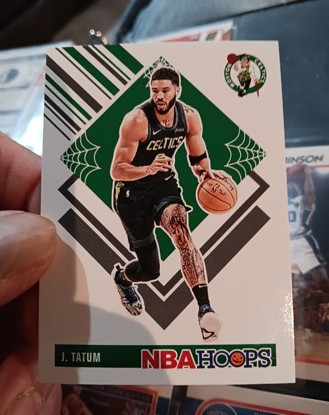 2024-25 Panini NBA Hoops Haunted Hoops Tribute #284 Jayson Tatum — front