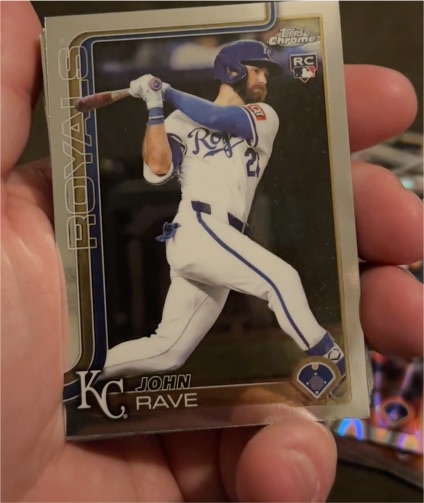 2025 Topps Chrome Update #USC136 John Rave Rookie — front