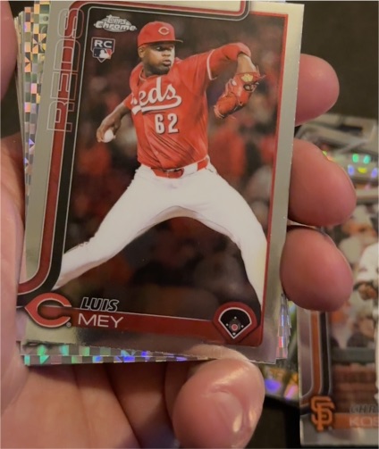 2025 Topps Chrome Update Series #US102 Luis Mey — front