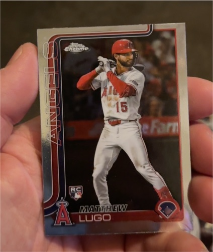 2025 Topps Chrome Update #USC166 Matthew Lugo — front