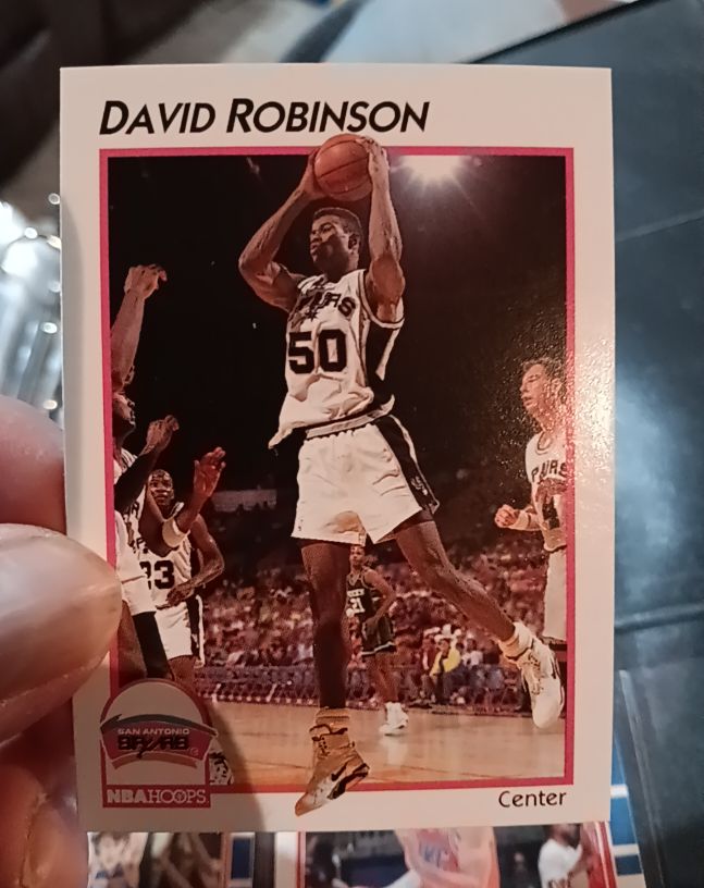 1991-92 NBA Hoops McDonald's #41 David Robinson — front