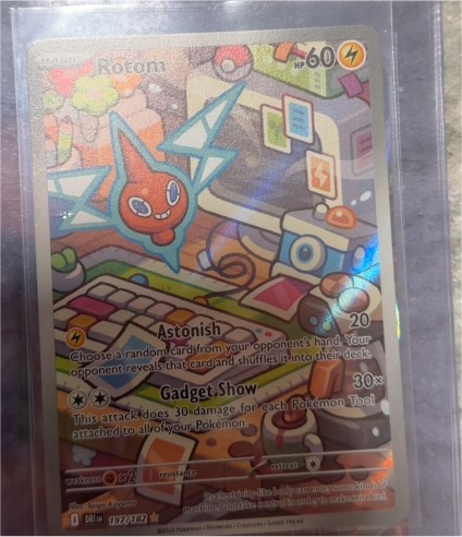 2023 Pokemon TCG SV10: Destined Rivals #197/182 Rotom Illustration Rare Holo — front