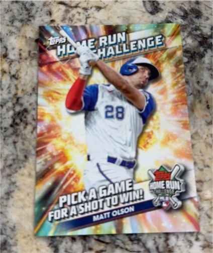 2024 Topps Series 1 Home Run Challenge #HRC-5 Matt Olson — front