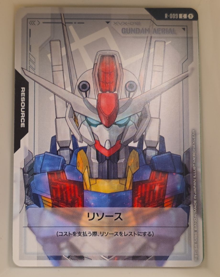 2025 Gundam Card Game Newtype Rising #R-009 Gundam Aerial Resource — front