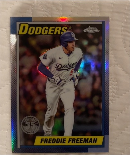 2025 Topps Chrome Update #90CU-6 Freddie Freeman — front