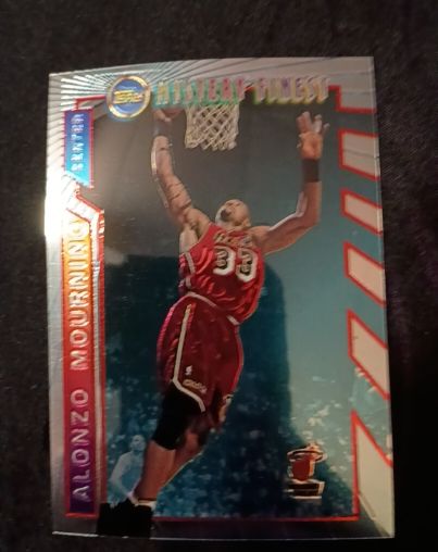 1996 Topps Mystery Finest Super Team Champions Alonzo Mourning — front