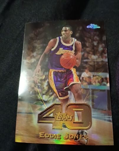 1997-98 Topps Chrome Topps 40 #T40-12 Eddie Jones — front
