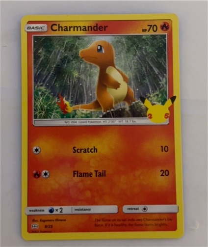 2021 Pokemon 25th Anniversary Promo #9 Charmander — front