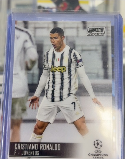 2020-21 Topps Stadium Club Chrome UEFA Champions League #100 Cristiano Ronaldo — front