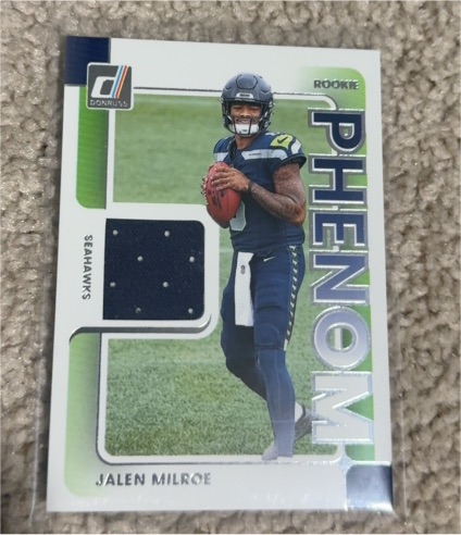 2025 Panini Donruss #RPJ-JME Jalen Milroe Rookie Phenom Jerseys — front