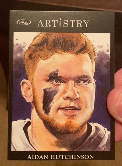 2022 SAGE Artistry #91 Aidan Hutchinson — front