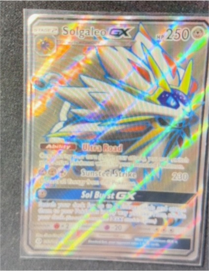 2017 Pokemon Sun & Moon #143 Solgaleo GX — front