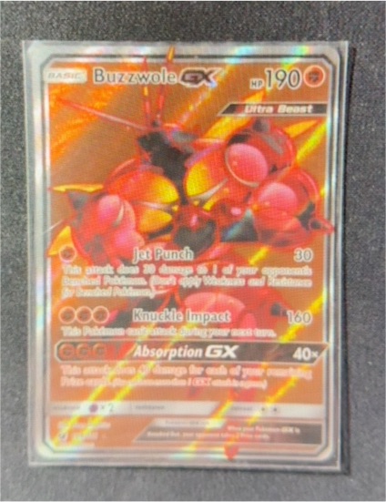 2017 Pokémon Sun & Moon Crimson Invasion #104 Buzzwole GX — front
