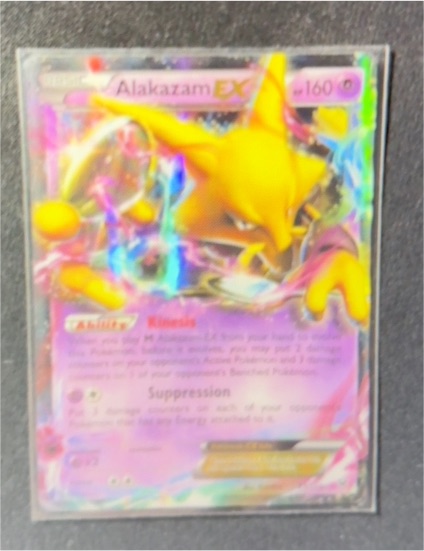 2016 Pokémon XY Fates Collide #25 Alakazam EX — front