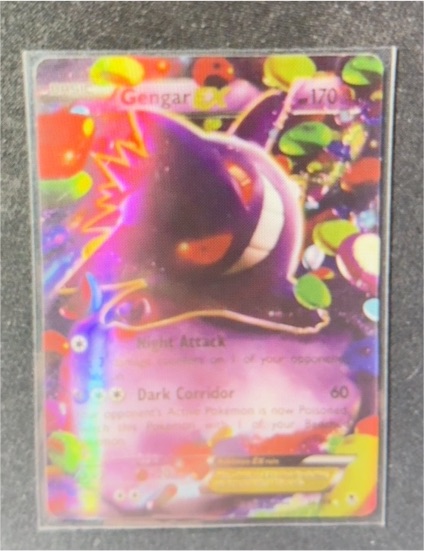 2014 Pokémon XY Phantom Forces #34 Gengar EX — front