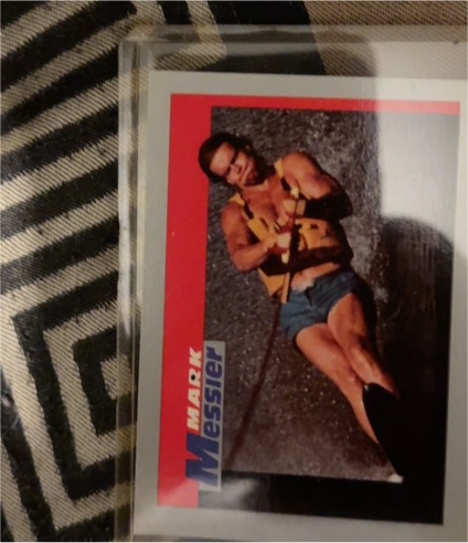 Mark Messier Water Skiing Card — front
