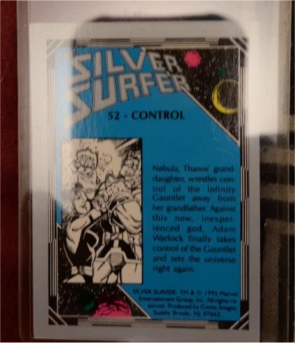 1992 Comic Images Silver Surfer #52 Control — front