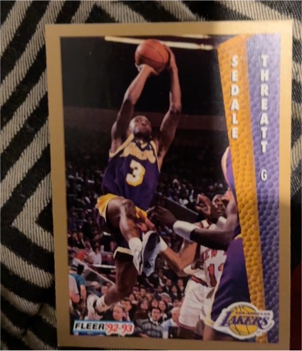 1992-93 Fleer #113 Sedale Threatt — front