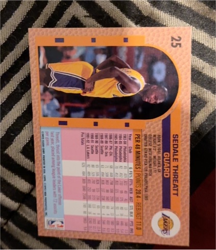 1992-93 Fleer #25 Sedale Threatt — front