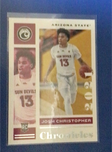 2021 Panini Chronicles Draft Picks #22 Josh Christopher — front