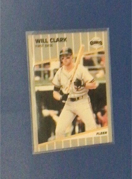 1989 Fleer #325 Will Clark — front