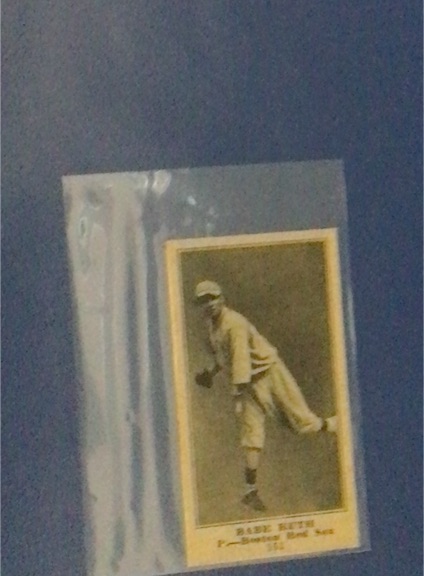 1916 Morehouse Baking #151 Babe Ruth — front
