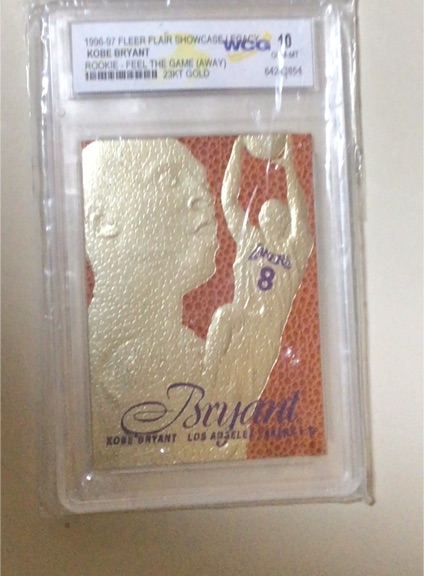 1996-97 Fleer Flair Showcase Legacy #Feel The Game (Away) Kobe Bryant — front