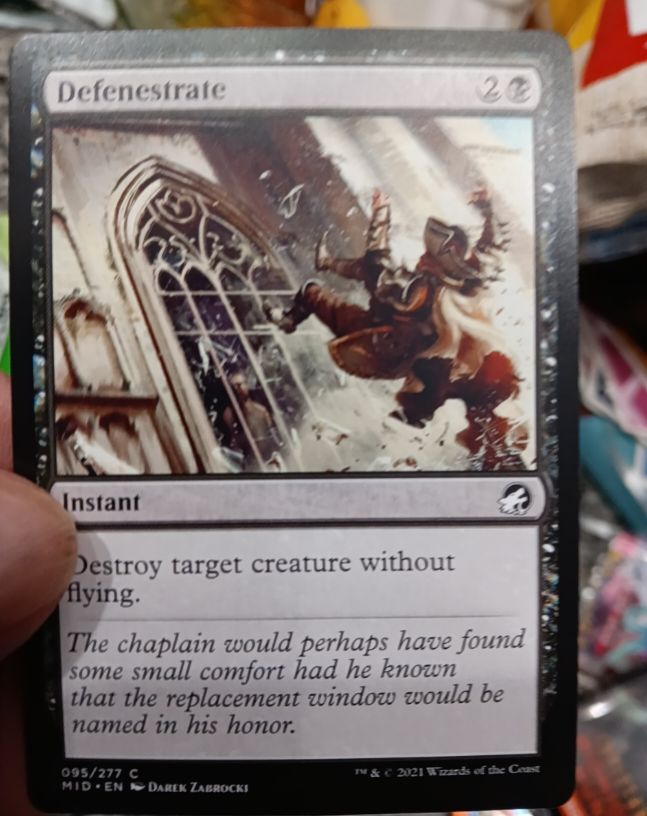 2021 Innistrad: Midnight Hunt #95 Defenestrate — front