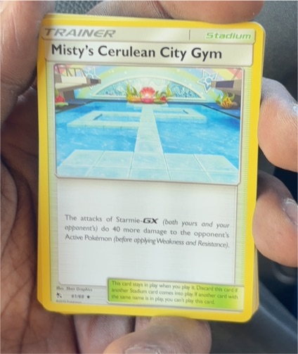 2019 Pokémon Hidden Fates #61 Misty's Cerulean City Gym — front