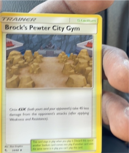2019 Pokémon Hidden Fates #54 Brock's Pewter City Gym — front